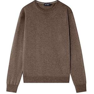 Hackett London Wool Cash Mix Crew Herentrui, bruin (toast 8fa), XXL