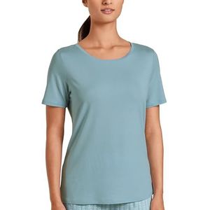 CALIDA Favourites Desert T-shirt voor dames, Blue Satin, 32/34 NL