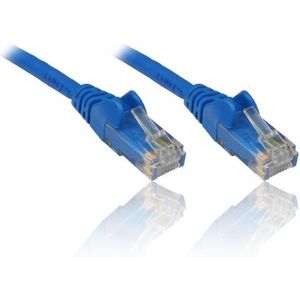 PremiumCord Netwerkkabel, ethernet, LAN- en patchkabel CAT5e, UTP, snel flexibel en robuust RJ45-kabel, 1 Gbit/S, AWG 26/7, koperen kabel 100 procent cu, blauw, 2 m