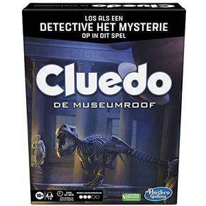 Cluedo bordspel De museumroof, Cluedo escape room spel, coÃ¶peratief gezinsbordspel, misdaadspel, 1-6 spelers (Nederlandse versie)