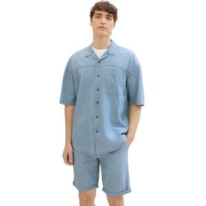 TOM TAILOR Denim heren overhemd, 35629 - Light Blue Chambray, XXL
