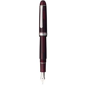 PLATINUM Japanse vulpen # 3776 Century Rhodium Bourgogne C/rood / 0,54-0,64 mm/handgemaakt/veer van 14-karaats goud/met geschenkdoos/vulpen