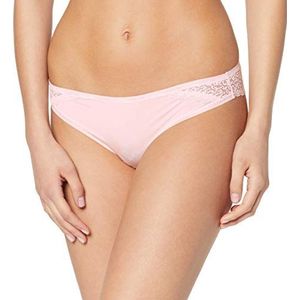 Calvin Klein Braziliaanse slip voor dames met kant, Roze (Nymph's Thigh), XS