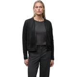 Street One Dames Silk-Look jasje in Zwart, in size: 34