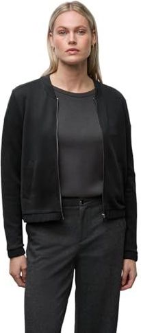 Street One Dames Silk-Look jasje in Zwart, in size: 34