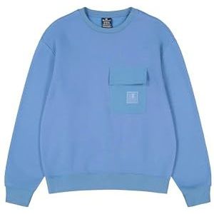 Champion Legacy C-Tech (220406) - Soft Compact Poly Fleece Pocket Crewneck Sweatshirt, Turquoise Blue (CBU), XL Heren FW24, blauw turquoise (Cbu), XL