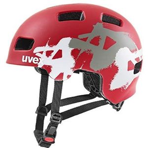 uvex hlmt 4 cc - lichte fietshelm voor kinderen - individueel passysteem - geoptimaliseerde ventilatie - red matt - 55-58 cm