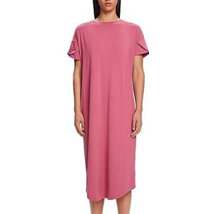 ESPRIT Logo-nachthemd met tulpenmouwen, roze (blush), XS