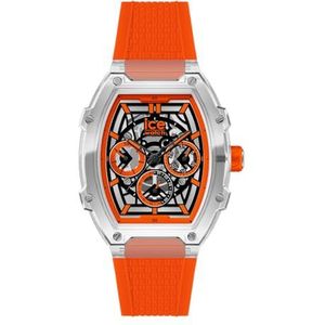 Ice-Watch - ICE boliday Clear orange skel Plastic - Montre orange pour homme avec bracelet en silicone - 024285 (Medium)