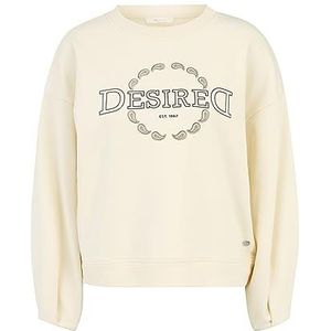 Tamaris Barcelona Crew Sweat voor dames, antiek wit., L