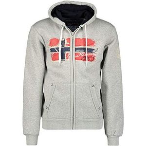 Geographical Norway Gayto Heren Hoodie kangoeroezak - Sweatshirt Logo Pullover Hood Hoody Warm Lange Mouwen - Heren Lente Zomer Herfst Winter (Lichtgrijs_XXL), Lichtgrijs, XXL