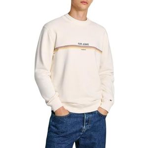 PEPEJEANS - Sweater - Wit - Biologisch Katoen - Normale Pasvorm