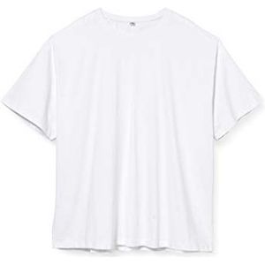 Build Your Brand Heavy Oversize T-shirt voor heren, wit, 4XL