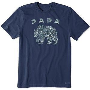 Life is Good Heren Crusher Graphic T-shirt, Papa Bear