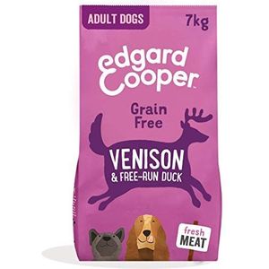 Edgard & Cooper Droog Volwassen Hondenvoer 7kg Vers hert & Scharreleend - Graanvrij en Boordevol vers vlees