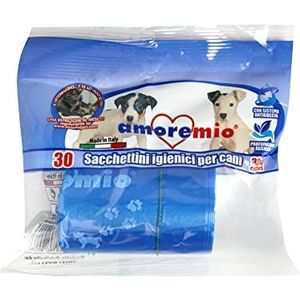 AMORE MIO Mio | 360 Hygiënezakjes voor honden, draagbaar, sterk en lekvrij, 20 x 30 cm, 12 verpakkingen met 30 zakken