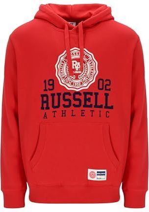 Russell Athletic - ATH 1902 - Pullover met Capuchon - Rood - Katoen