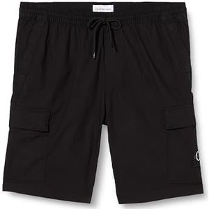 Calvin Klein Jeans Heren Plus Washed Cargo Short, zwart., 3XL/Grote maten