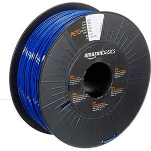 Amazon Basics PETG 3D-printerfilament, 1,75 mm, blauw, spoel van 1 kg