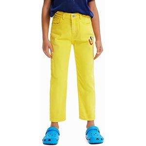 Desigual Denim Maria Jeans voor meisjes, geel, 10 Jaar