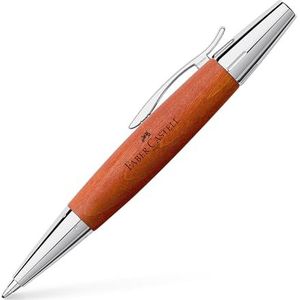 Faber-Castell 148382 - draaibalpen e-motion peer, bruin, balpen vulling B, schrijfkleur zwart