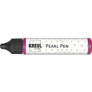 Kreul 92324 Pearl Pen roze 29 ml, effect verf op waterbasis voor de parellook, decoratieve versieringen op papier, karton en textiel