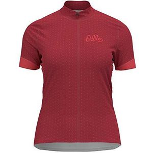 Odlo Essentia1961 Kort Mouw Jersey Rood S Vrouw