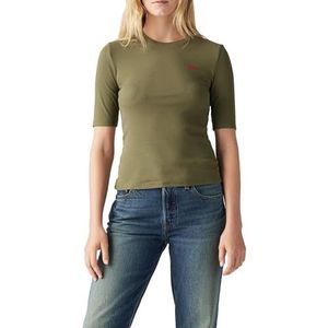 Levi's Luca Slim Tee Ivy Green Rib, ivy-groen, XS