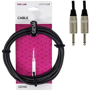 GEWA luidsprekerkabel Pro Line 3m, zwart, REAN stekker, 6,3 mm mono jack - 6,3 mm mono jack, 190625