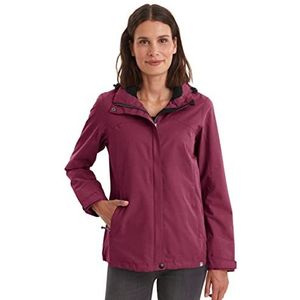 Damesjas - Donkerrosé - Polyester - Afneembare Capuchon - Wind- en Waterdicht