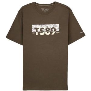 Teddy Smith T-shirt voor heren, T-Ezio 2 MC Raven kaki, Raven Kaki, XL