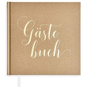 Plantvibes ® Elegant gastenboek, 72 pagina's, hardcover, hoogwaardig papier, vintage gastenboek voor bruiloft, doop of verjaardag, bruiloftsboek, bruiloftsalbum, bruiloftsgastenboek