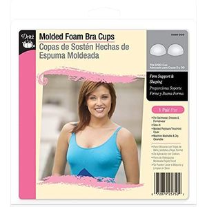 Dritz womens Firm Molded Foam Sew-in Bra Cups, White, D DD Cup US
