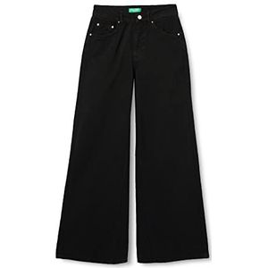 United Colors of Benetton Broek 4EUTDE013 jeans, zwart 100, 46 dames, Zwart 100, 42 NL