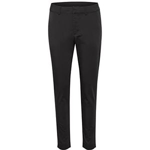 Kaffe Dames normale broek Slim Fit Casual broek, Zwart Diep, 58