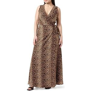 COBIE Maxi-jurk voor dames, met luipaardprint, Beige Leo, S