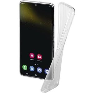 Hama Telefoonhoes voor Samsung Galaxy S22 (5G) ""Crystal Clear"" (doorzichtige Samsung S22 hoes van TPU, flexibele beschermhoes, mobiele telefoon bescherming met anti-slip oppervlak) transparant