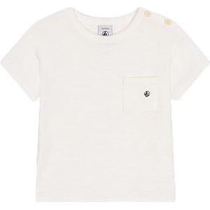 Petit Bateau T-shirt met korte mouwen voor jongens, Wit, 3 Jaren