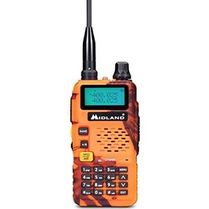 Midland CT590S BLAZE Ricetrasmittente dual band VHF/UHF con display LCD, batteria integrata 1500mAh, fino a 128 canali memorizzabili con attribuzione nome. Presa accessori 2 pin Kenwood.