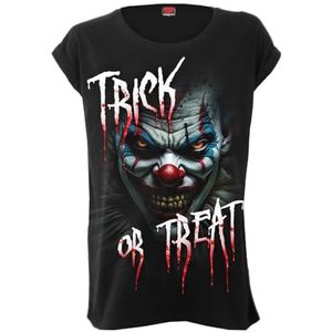 Spiral - Trick Or Treat - Turnup Sleeve Loosefit Tee, Zwart, XXL