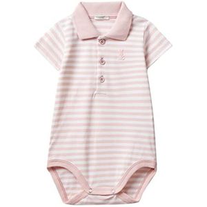 United Colors of Benetton Babyrompertje voor baby's en meisjes, Roze gestreept 922, 50
