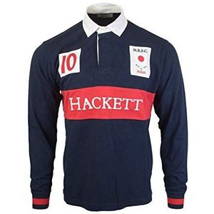Hackett London Heren Japan Rugby Polo Shirt, Blauw (marine 595), L