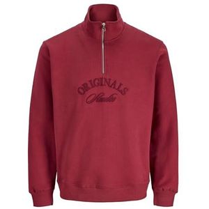 JACK & JONES Jorbleecker Branding Sweat High Neck Bf, Tibetaans rood., L