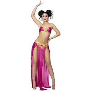 Smiffys 56452XS koorts slaaf prinses kostuum, vrouwen, roze en goud, XS-UK maat 04-06