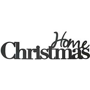 Declea Home Decor CH005FW20 houten opschrift om op te hangen Home Christmas kerstdecoratie, kerstdecoratie, huisdecoratie, kerstcadeau, zwart, lengte: 40 cm