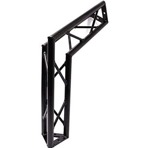 Cablematic - 150 mm zwarte aluminium driehoekige truss 120 graden hoek