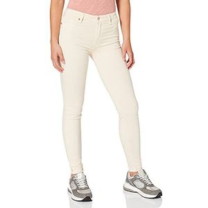 7 For All Mankind Dames Hw Skinny Colored Slim Illusion met Raw Cut Winter White Broek, wit, 31W x 30L