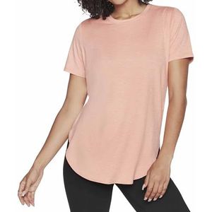 Skechers Go Dri Swift Tee Tunic Shirt voor dames, koraalrood, XS