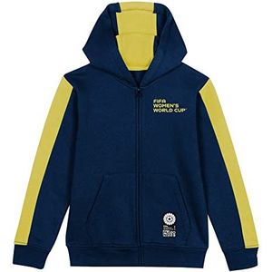 FIFA Unisex officiële 2023 vrouwen voetbal World Cup jeugd team rits hoodie, Brazilië Hooded Sweatshirt (pak van 1)