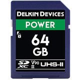 Delkin - POWER UHS-II - Geheugenkaart - 64GB - R:300MB/s W:250MB/s